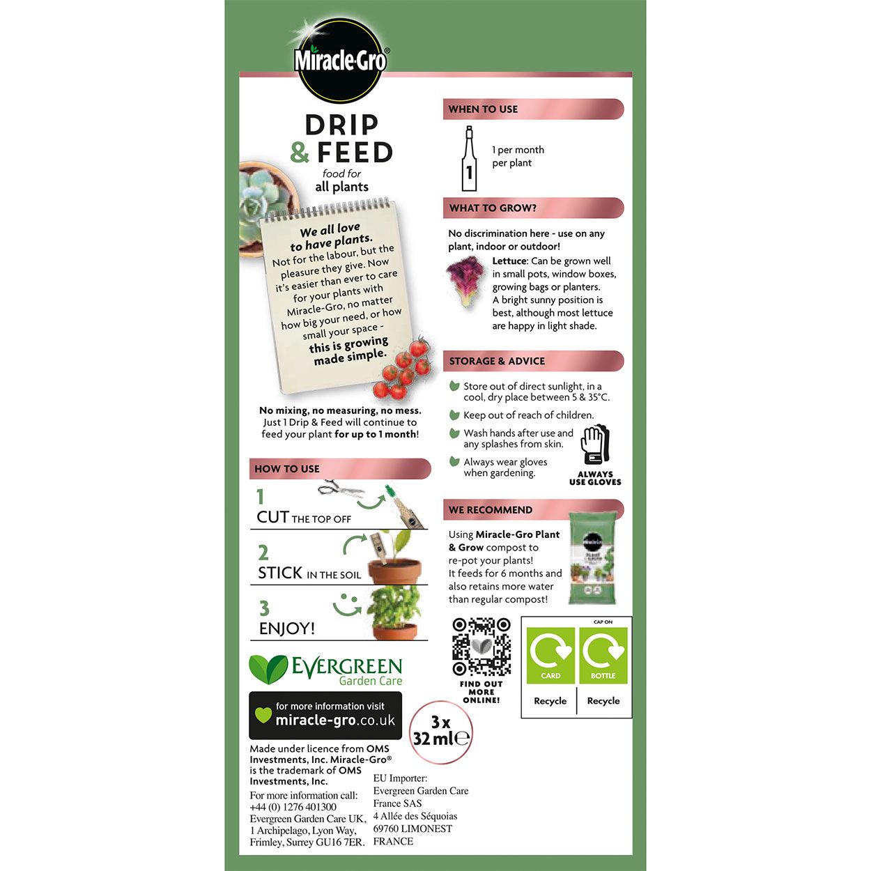Miracle Gro Drip and Feed All Purpose