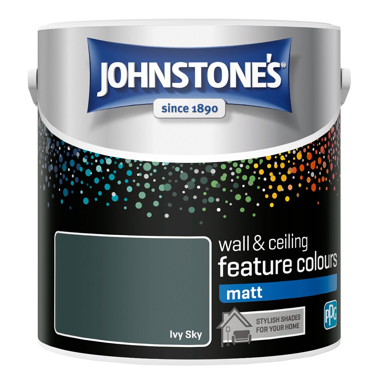 Johnstone's 2.5Ltr Feature Wall Matt Ivy Sky