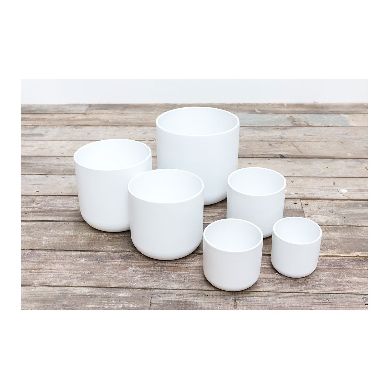 Lisbon Planter White 14cm  