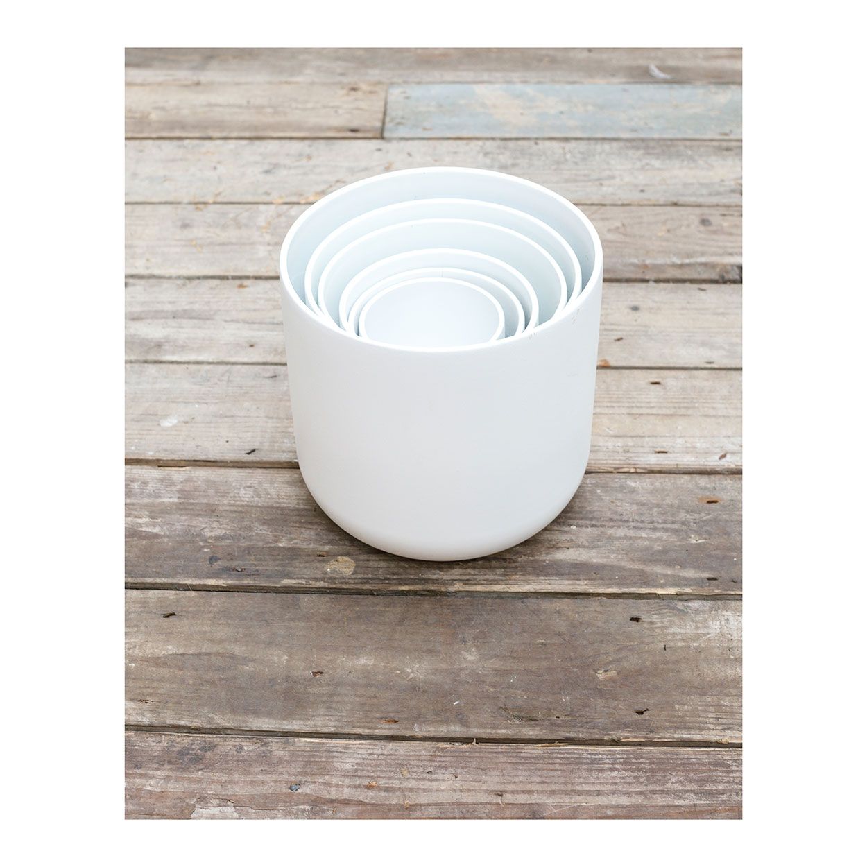 Lisbon Planter White 14cm  