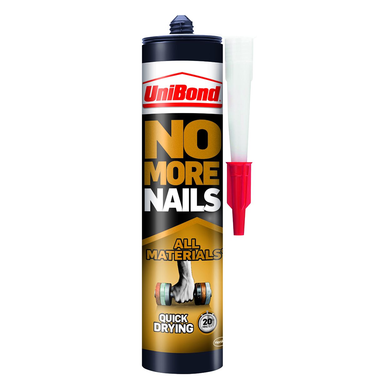 UniBond No More Nails Quick Drying All Materials Grab Adhesive Cartridge 290g 