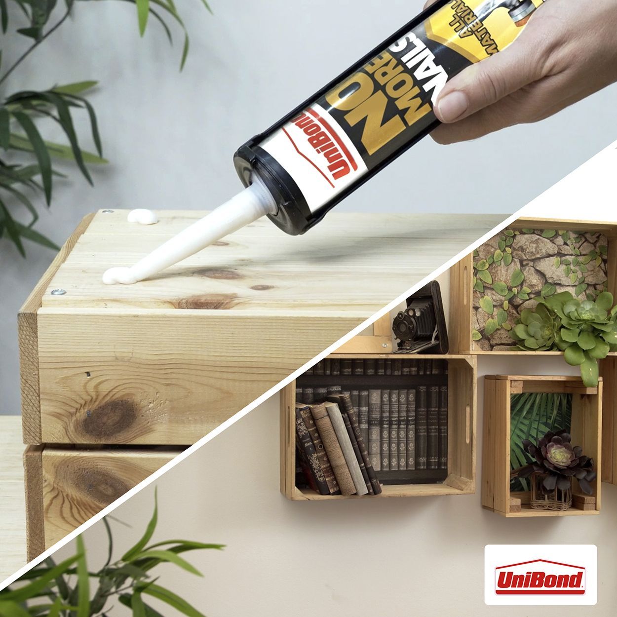 UniBond No More Nails Quick Drying All Materials Grab Adhesive Cartridge 290g 