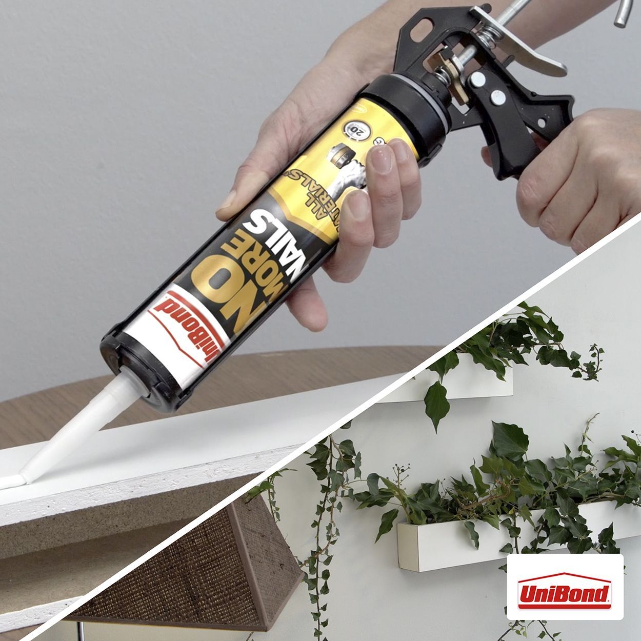 UniBond No More Nails Quick Drying All Materials Grab Adhesive Cartridge 290g 