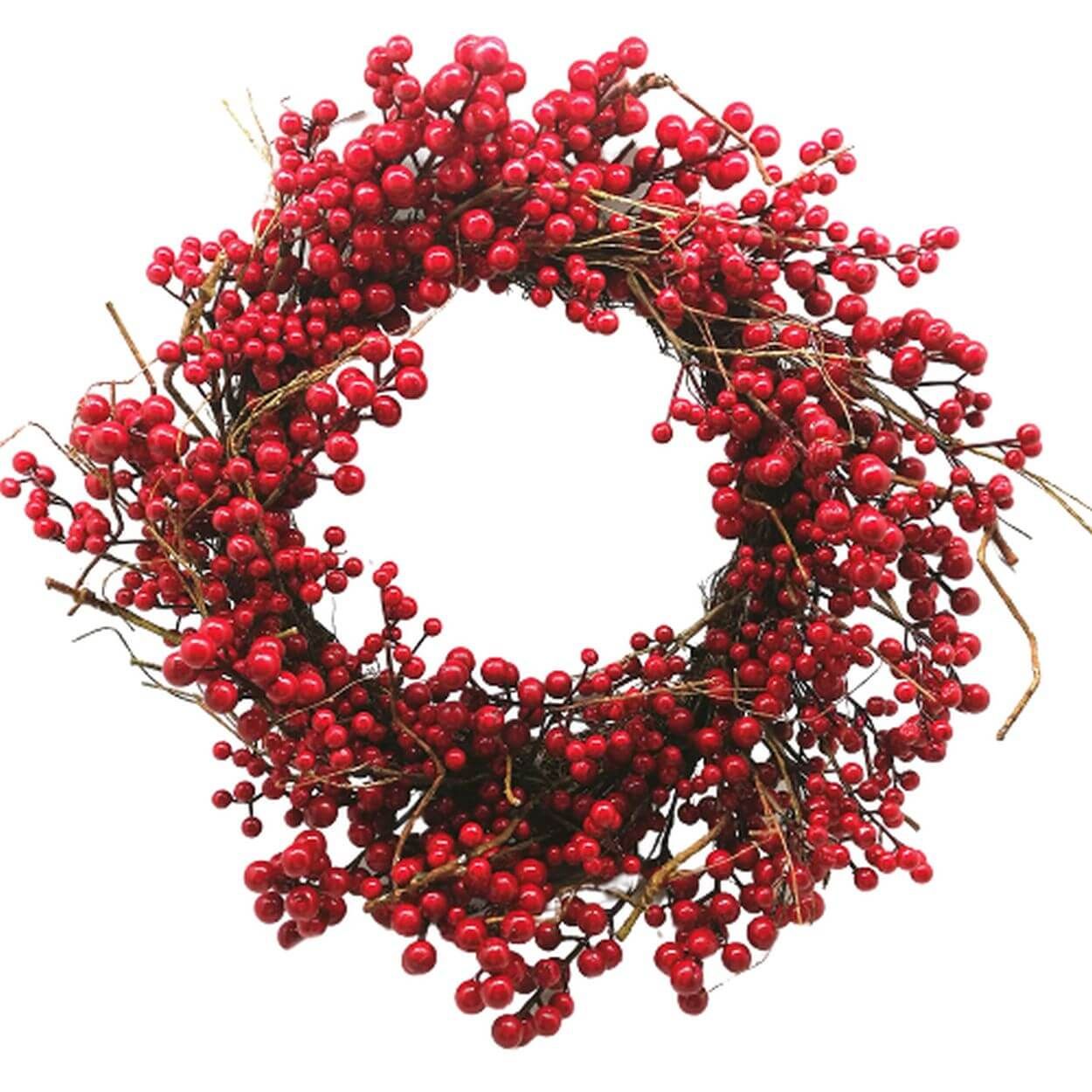 Red Berry Wreath 60cm