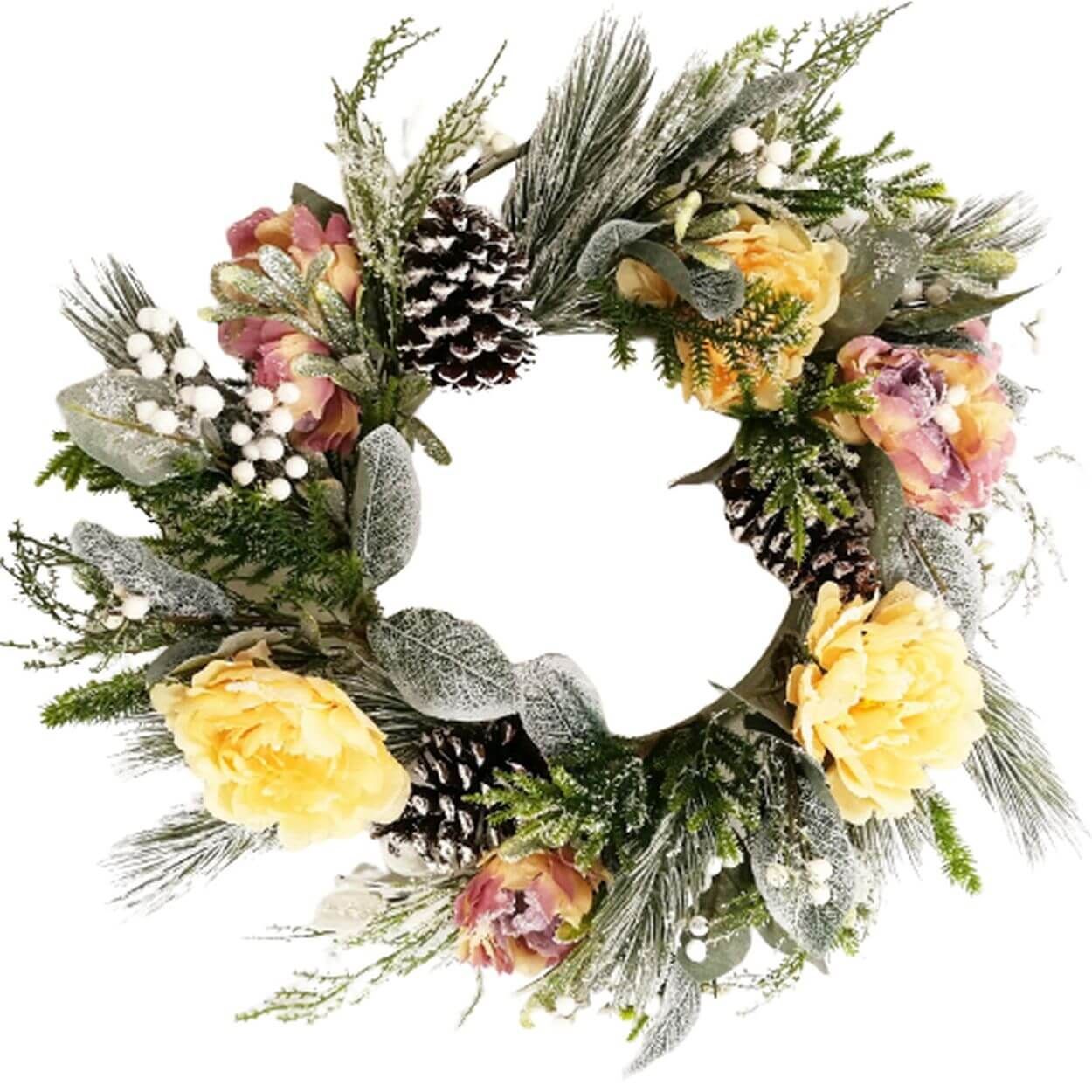 Deluxe Pastel Berry Wreath 50cm