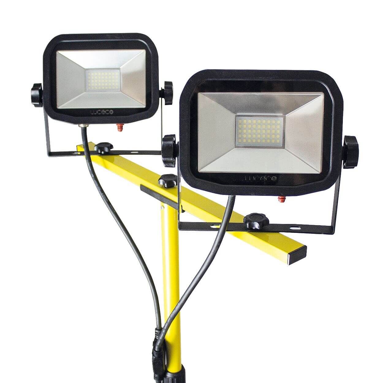 Luceco Site 110V Twin Head Tripod Work Light