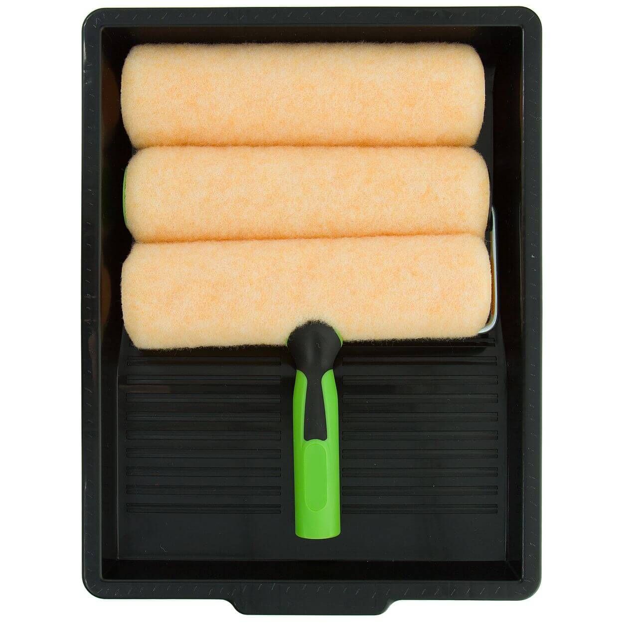 Woodies 9inch Paint Roller Set With 3 Covers - 5 Piece Kit