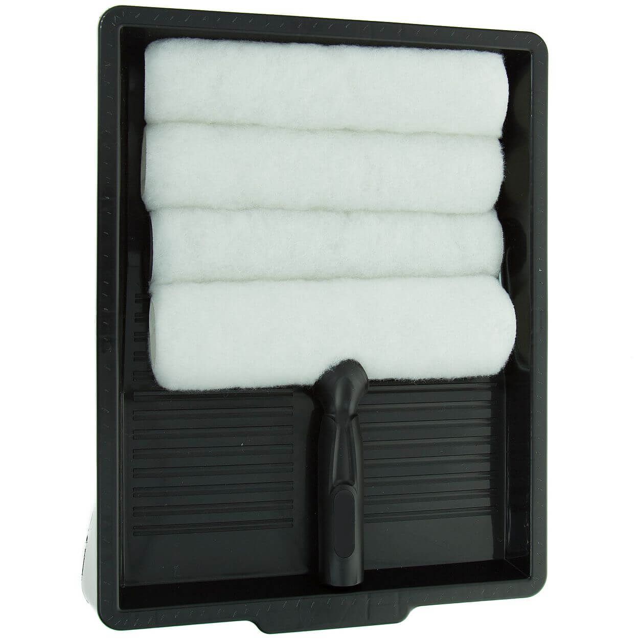 Basics 9inch Paint Roller Set With 4 Covers - 6 Piece Kit