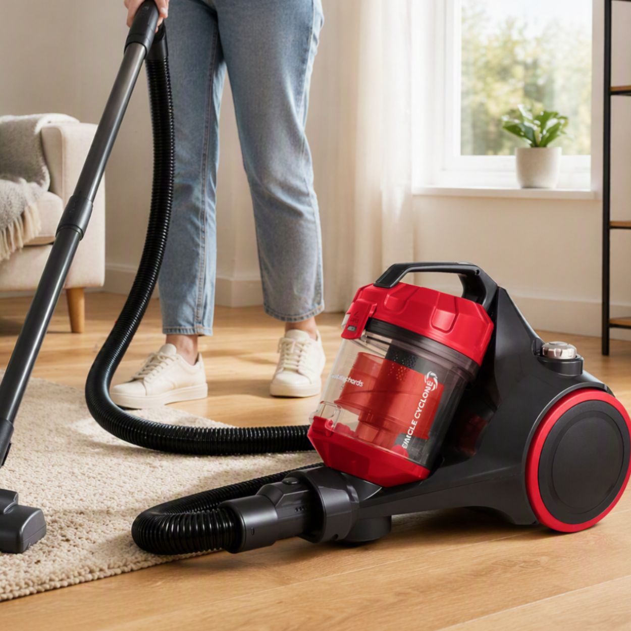 Morphy Richards Bagless Vacuum Cleaner 2Ltr 700w Red