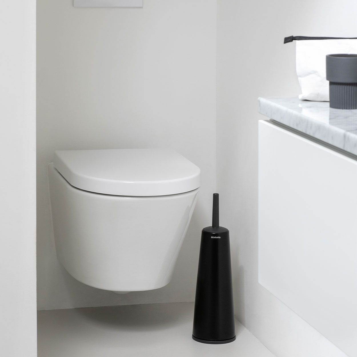 Brabantia Renew Toilet Brush & Holder Matt Black