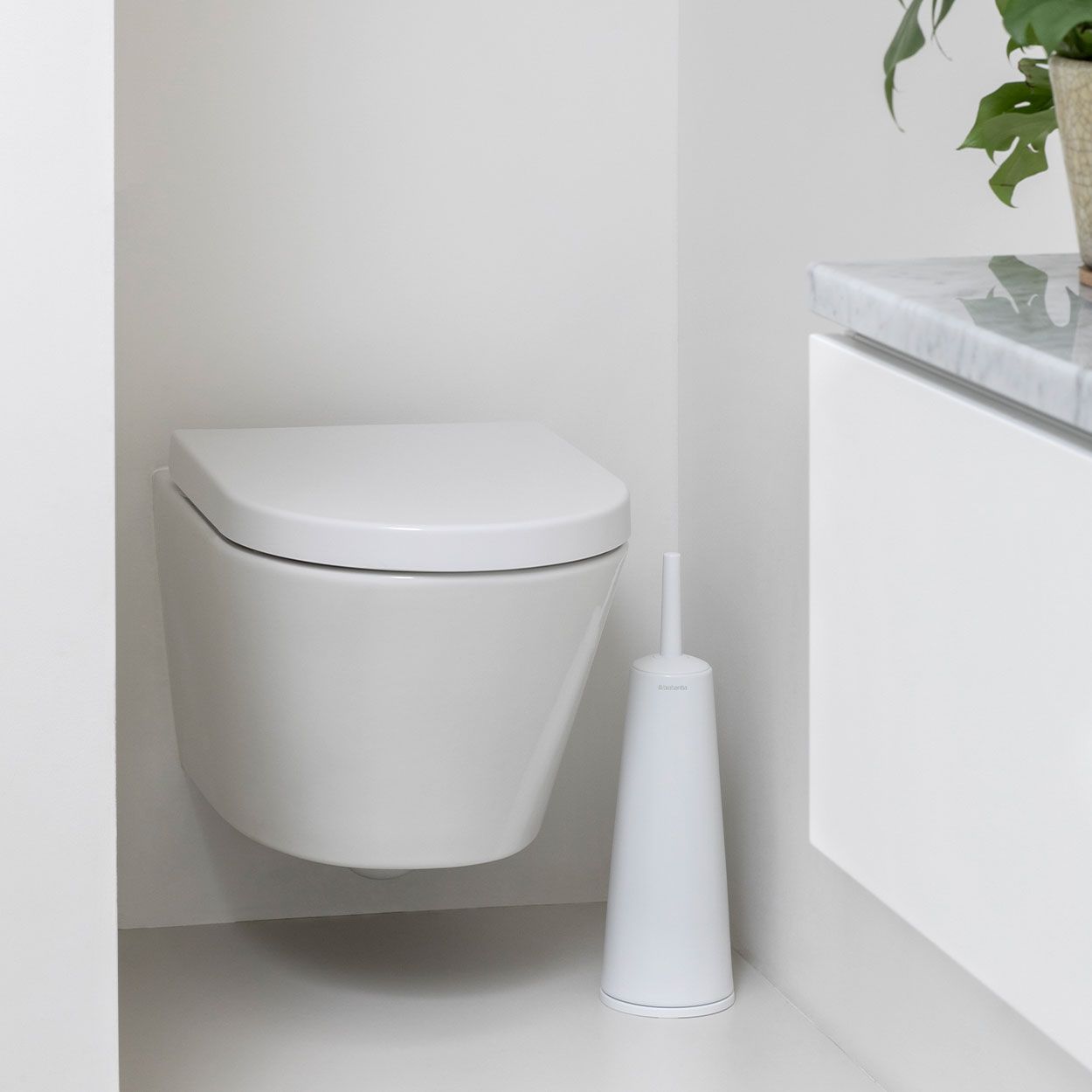 Brabantia Renew Toilet Brush & Holder White