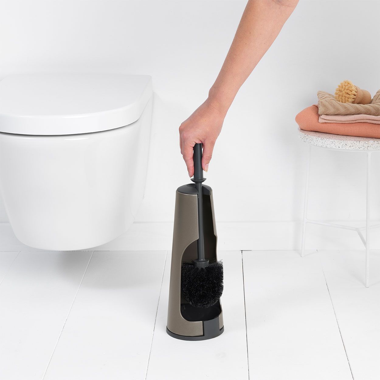 Brabantia Renew Toilet Brush & Holder Platinum