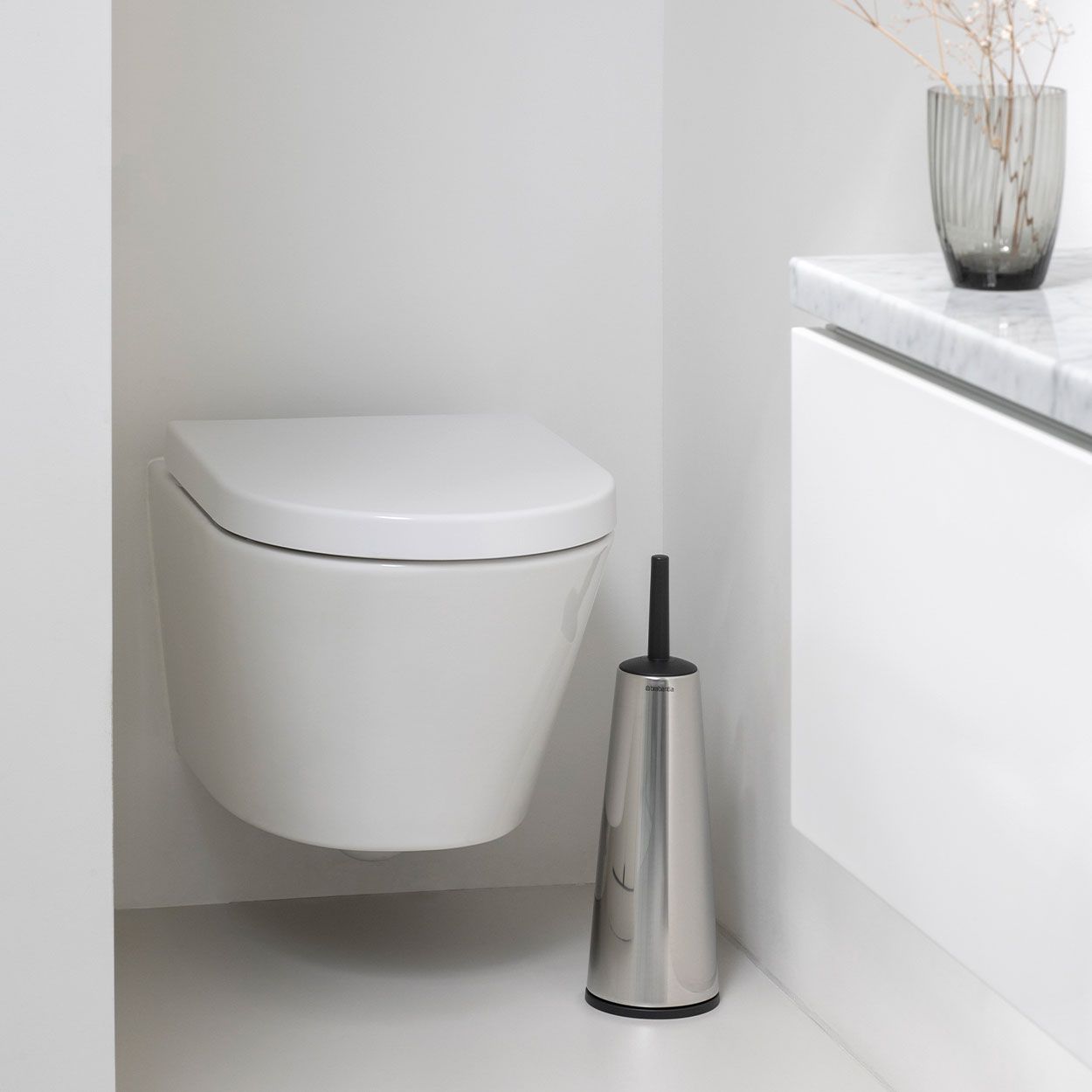 Brabantia Renew Toilet Brush & Holder Brilliant Steel