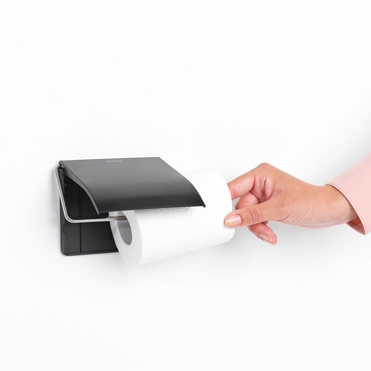 Brabantia Renew Toilet Roll Holder Matt Black