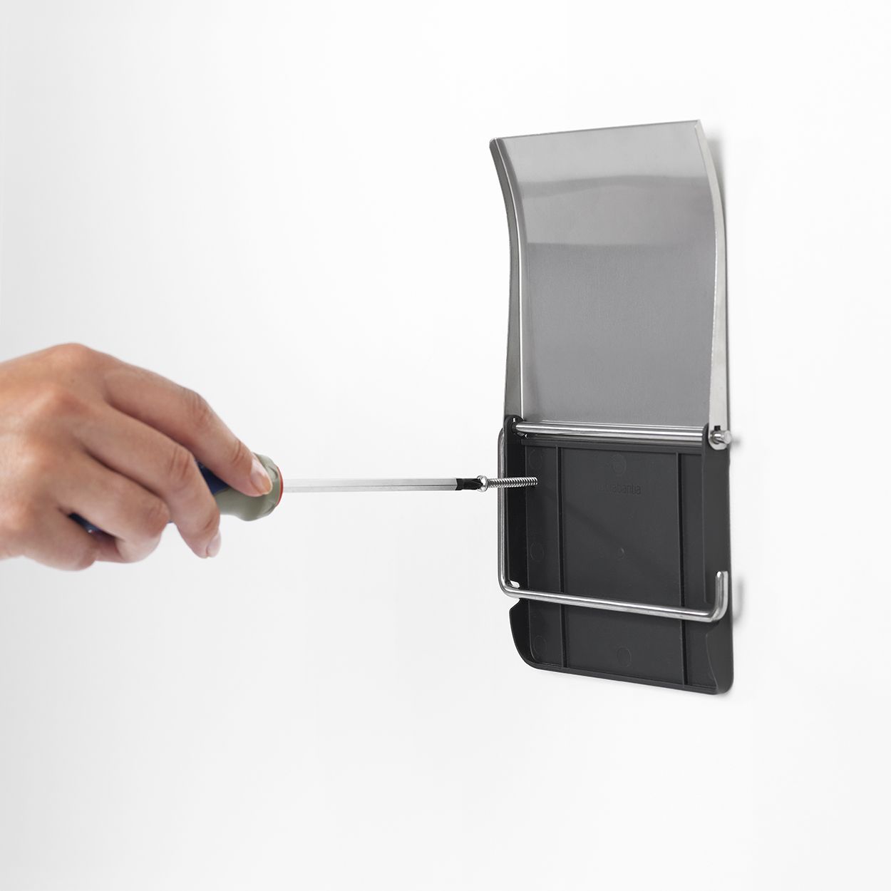 Brabantia Renew Toilet Roll Holder Brilliant Steel