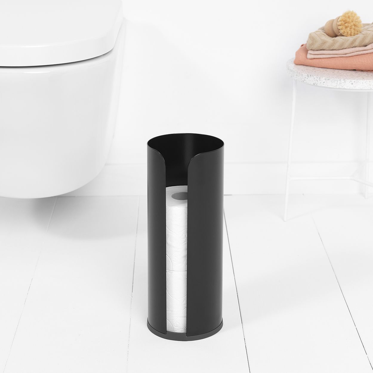 Brabantia Renew Toilet Roll Dispenser Matt Black