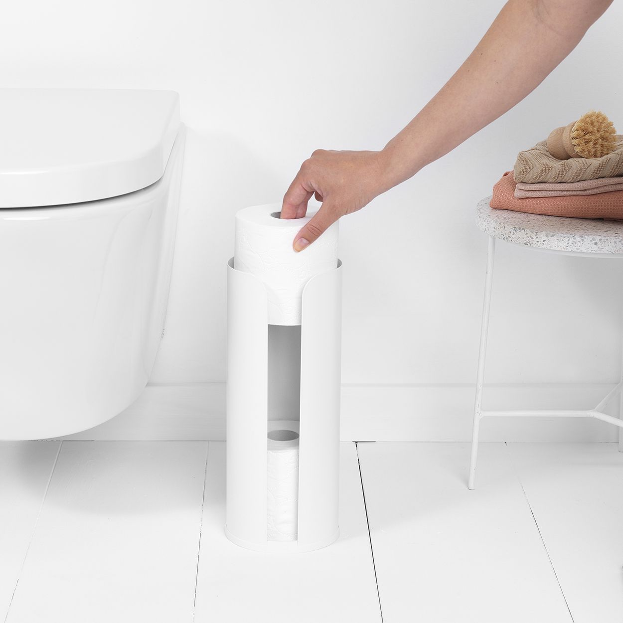 Brabantia Renew Toilet Roll Dispenser White
