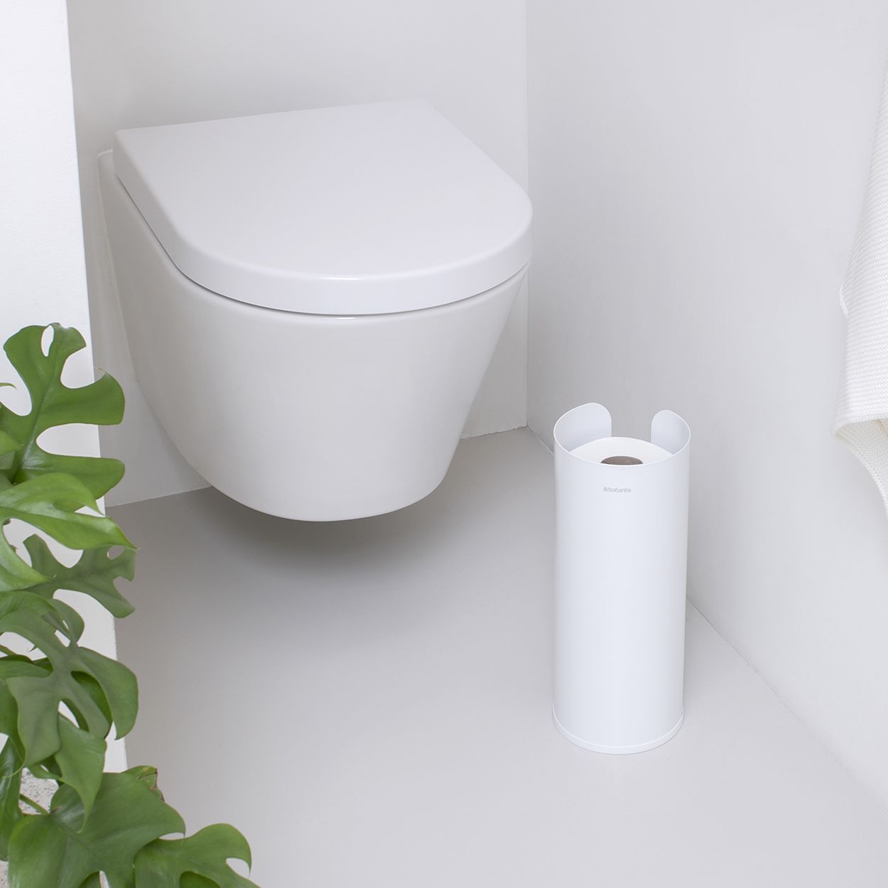 Brabantia Renew Toilet Roll Dispenser White