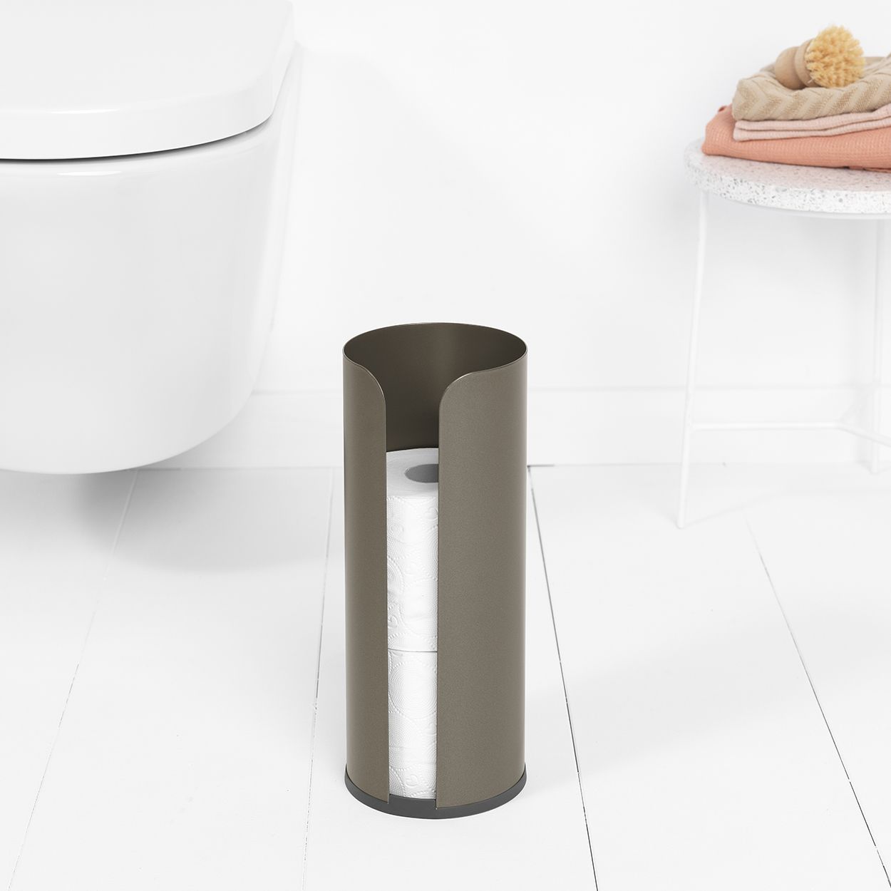 Brabantia Renew Toilet Roll Dispenser Platinum
