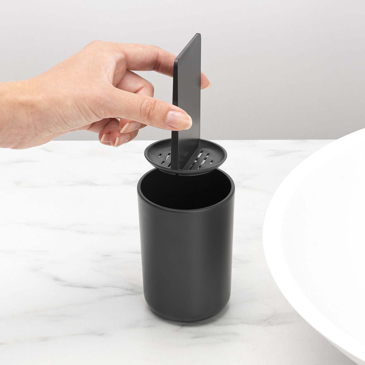 Brabantia Renew Toothbrush Holder Dark Grey