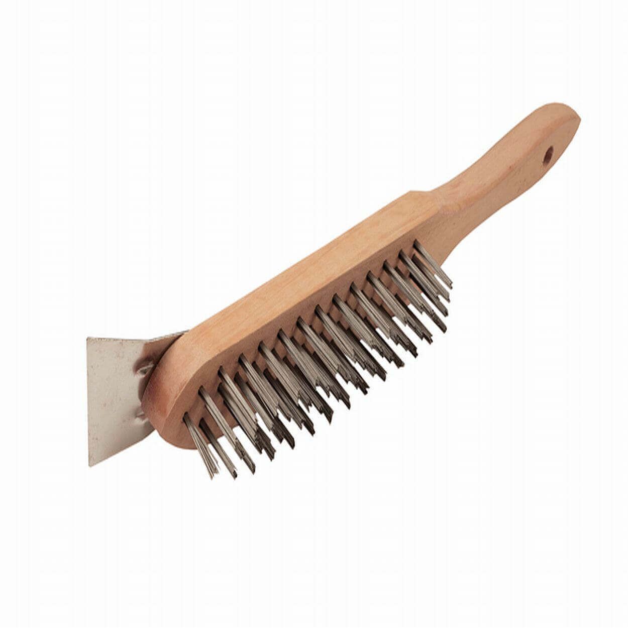 4 Row Wire Brush With Scraper