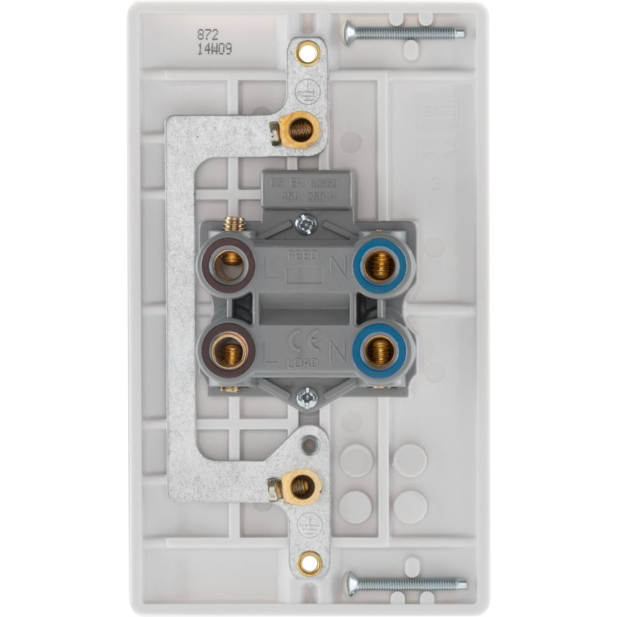 BG Double Pole 45A Cooker Plate