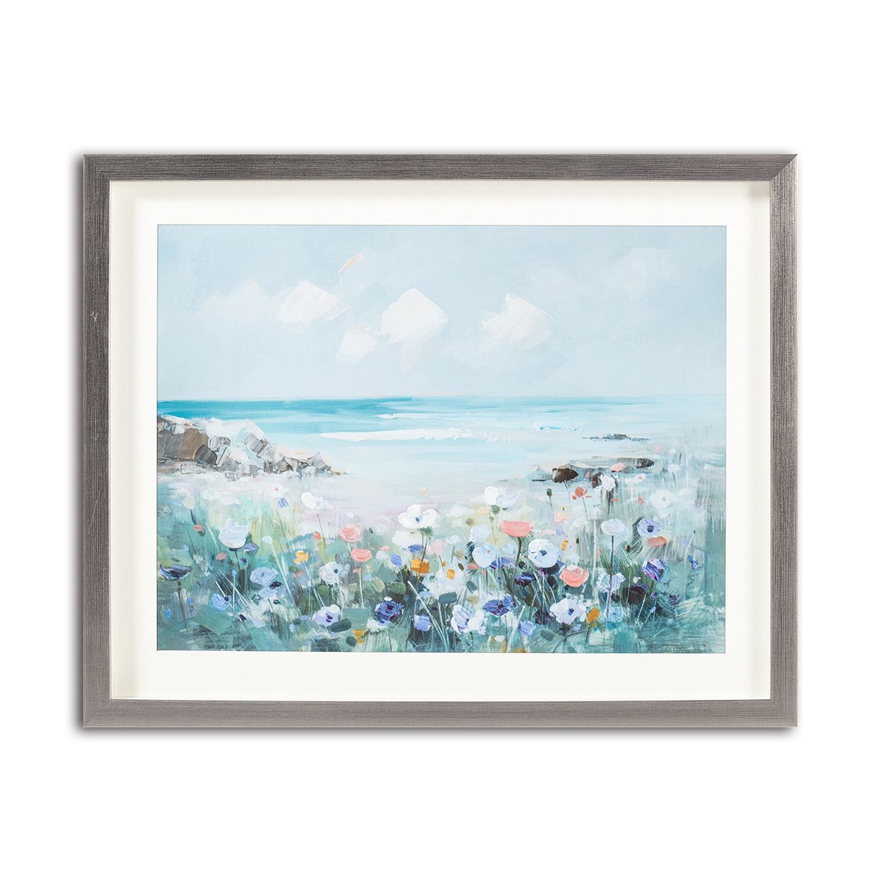 Framed Seascape 40X50Cm Hand-Painted Finish