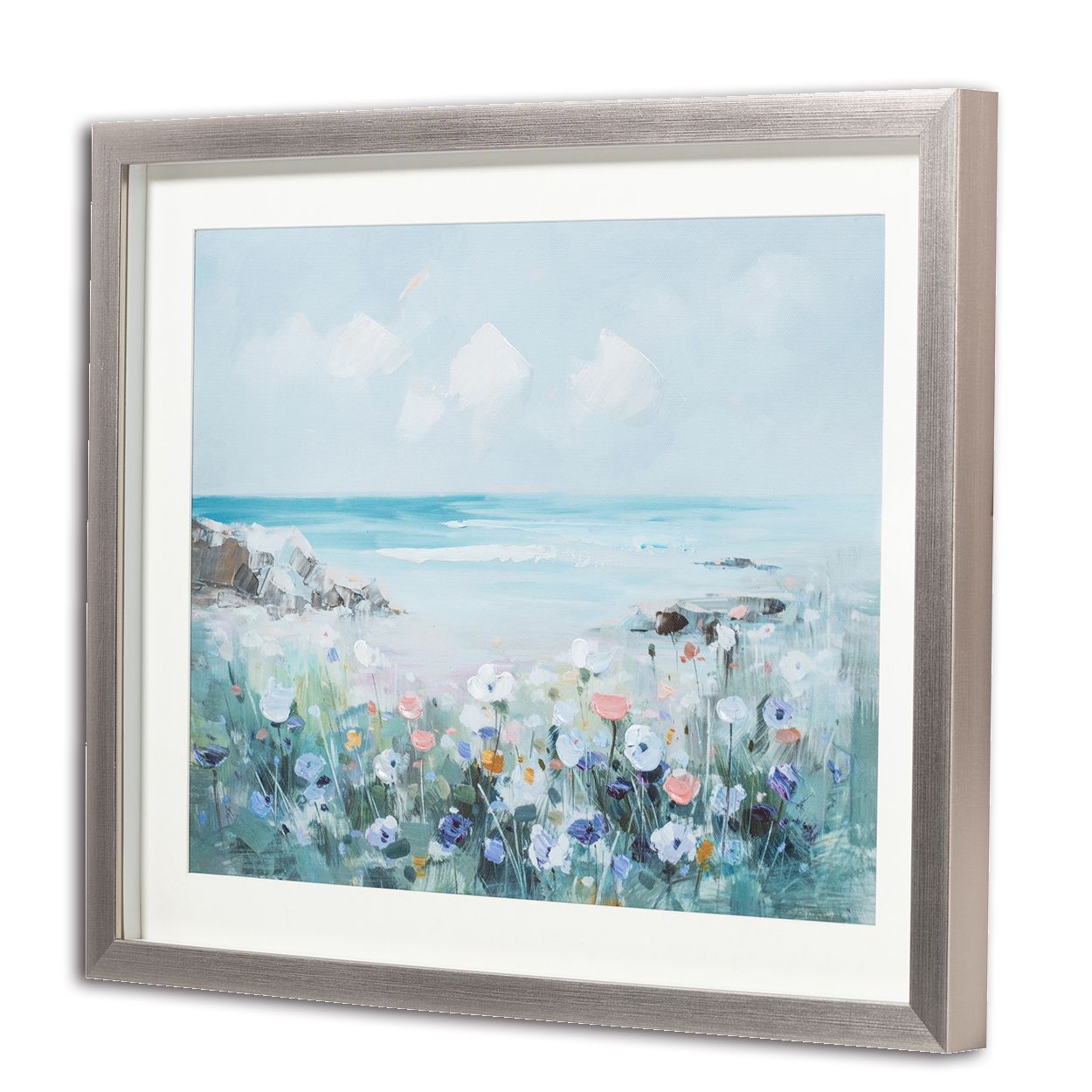 Framed Seascape 40X50Cm Hand-Painted Finish