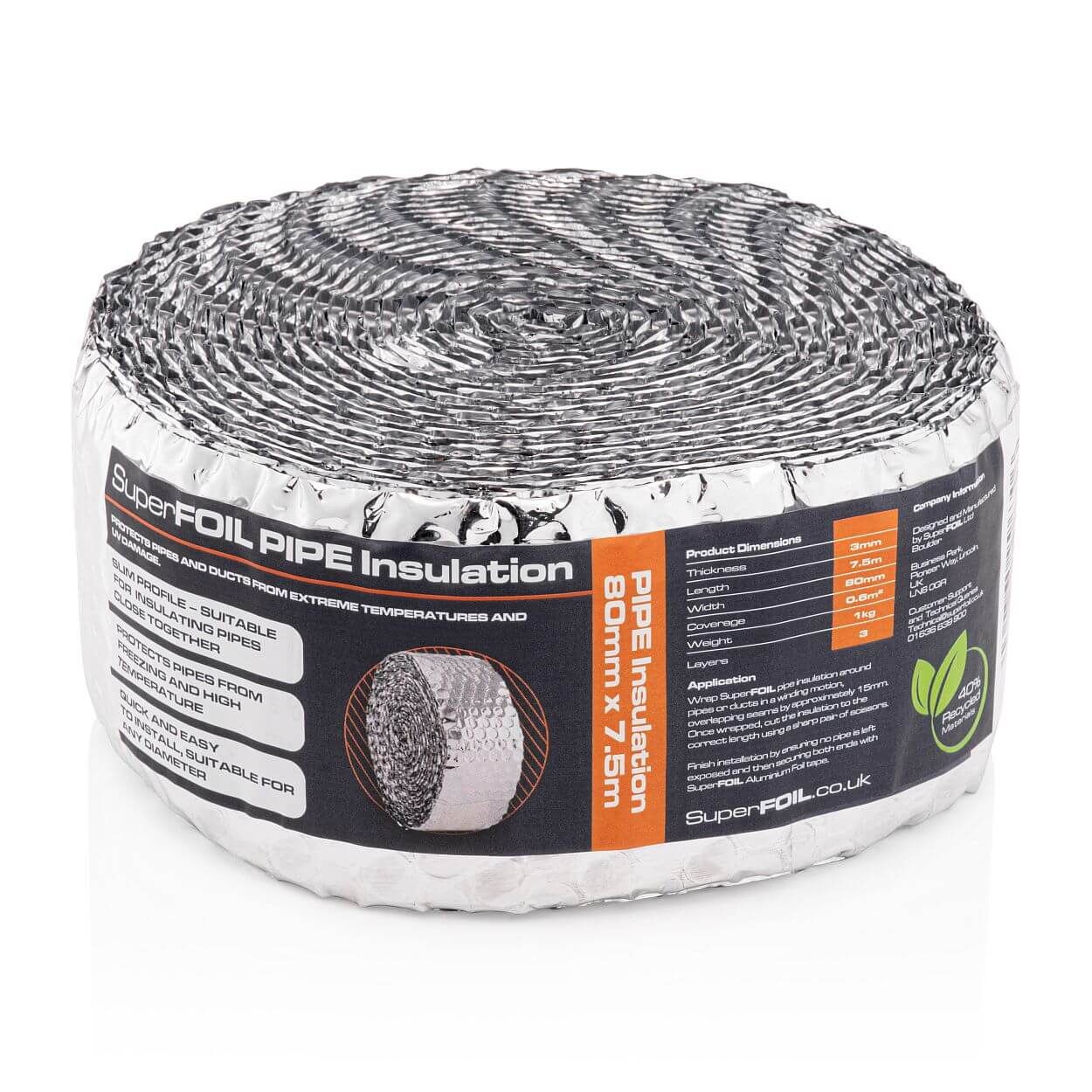SuperFOIL Reflective Pipe Insulation