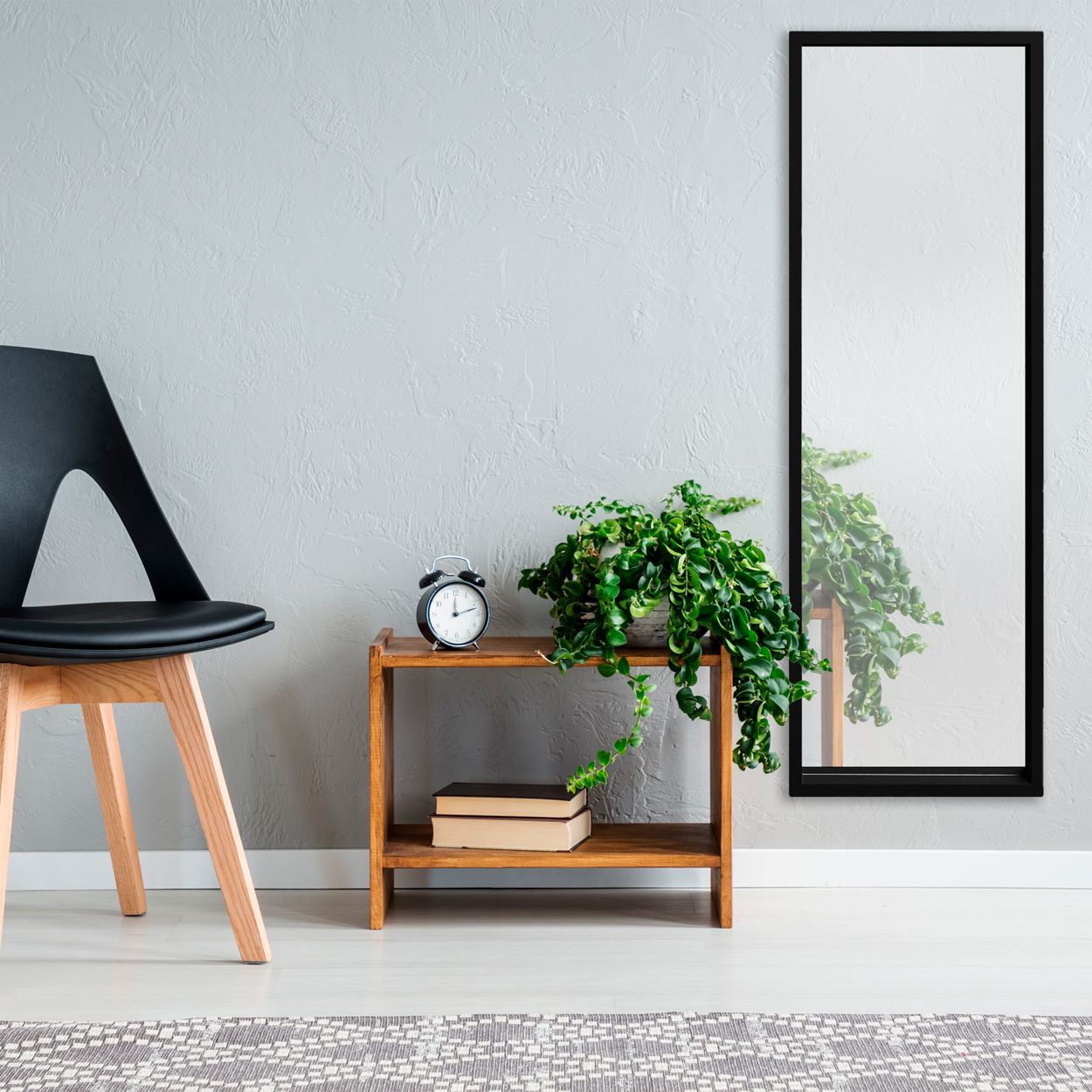 Rena Mirror 40cm x 120cm Black