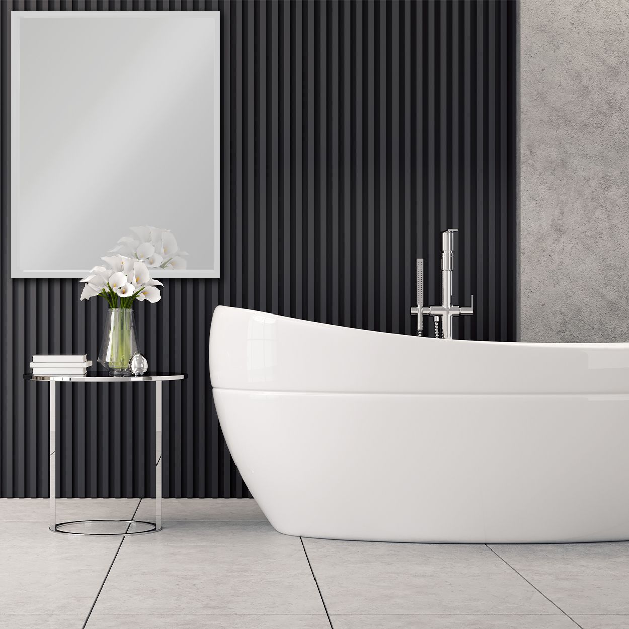 Rena Mirror 70cm x 90cm White