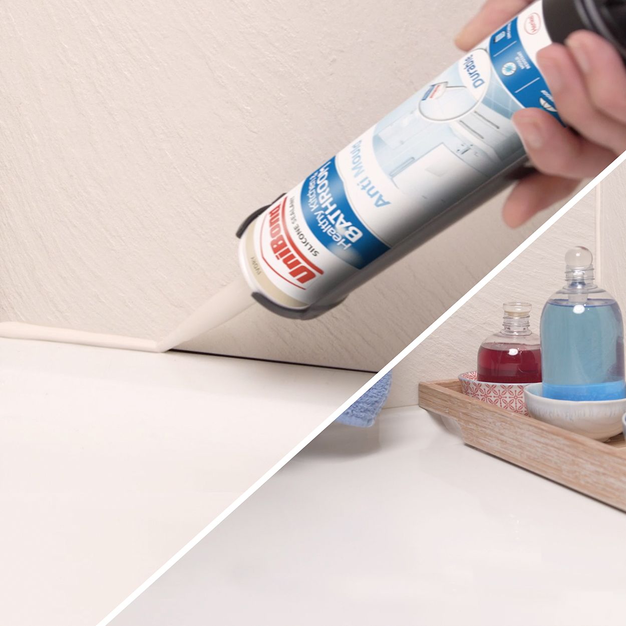 UniBond Anti Mould Kitchen & Bathroom Sealant Ivory Cartridge 274g
