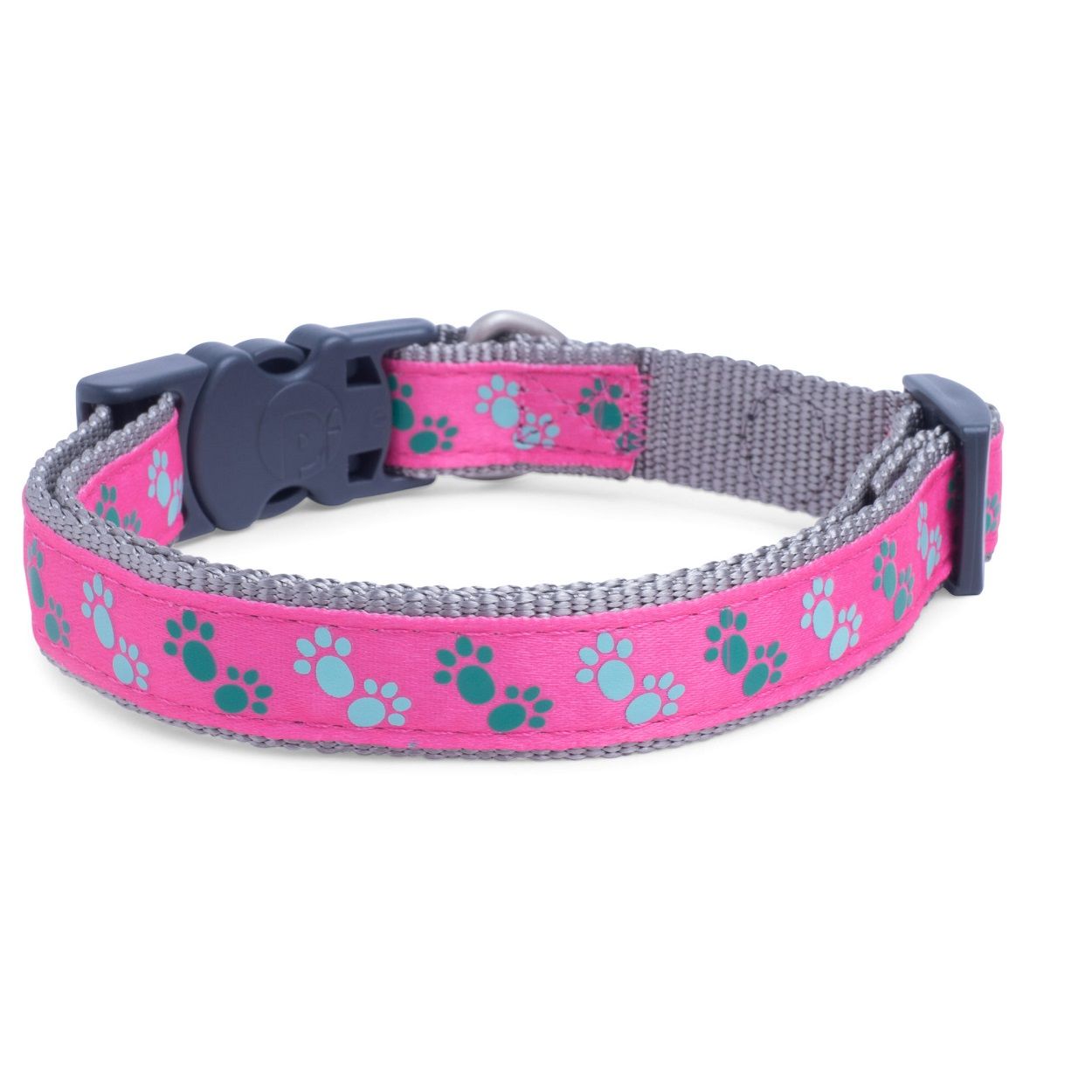 Cerise And Grey Small Dog Collar
