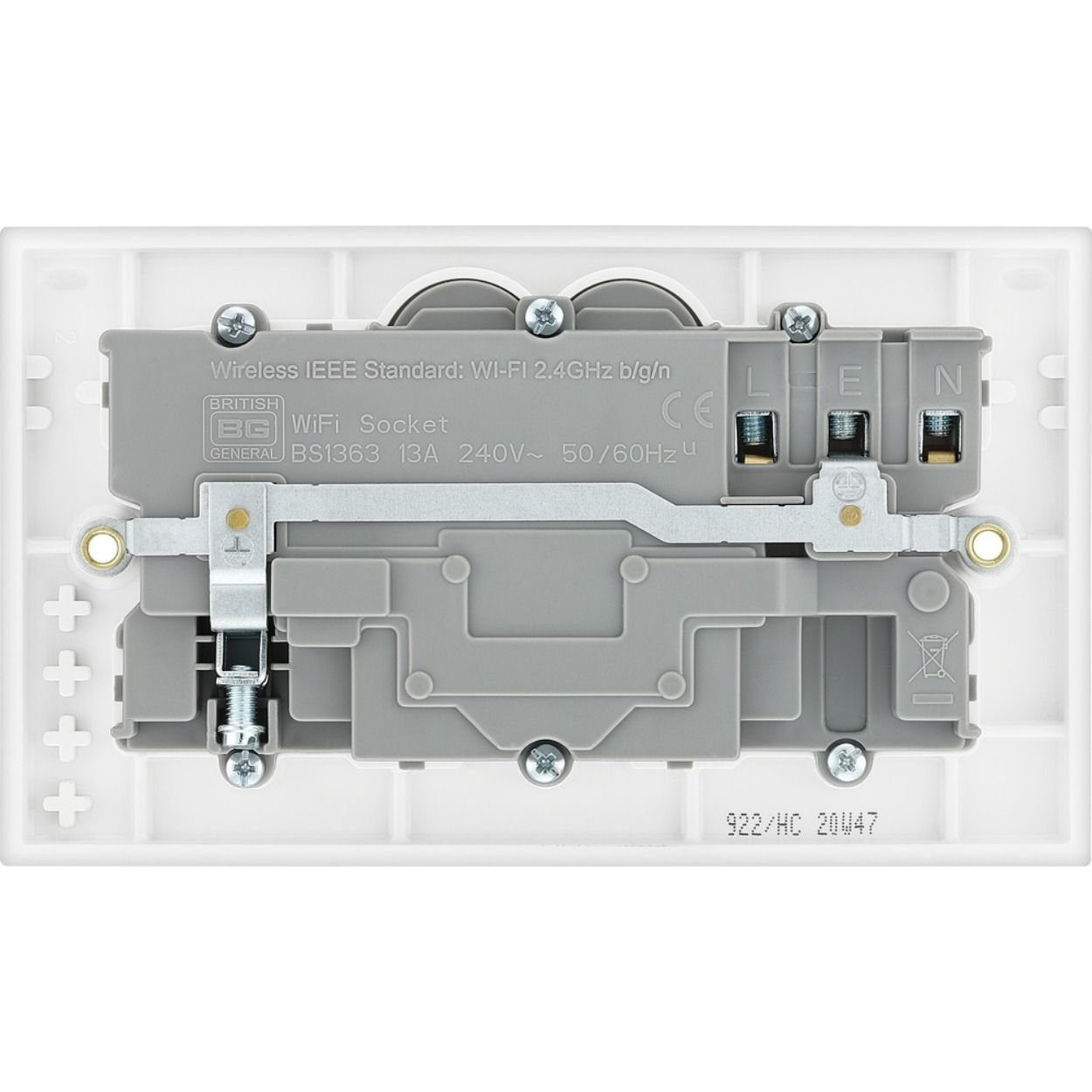 BG 13A Double Switched Socket with Smart Home Control