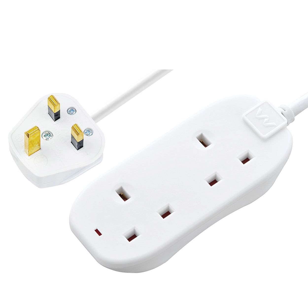 Masterplug 10m Twin Socket Extension Lead