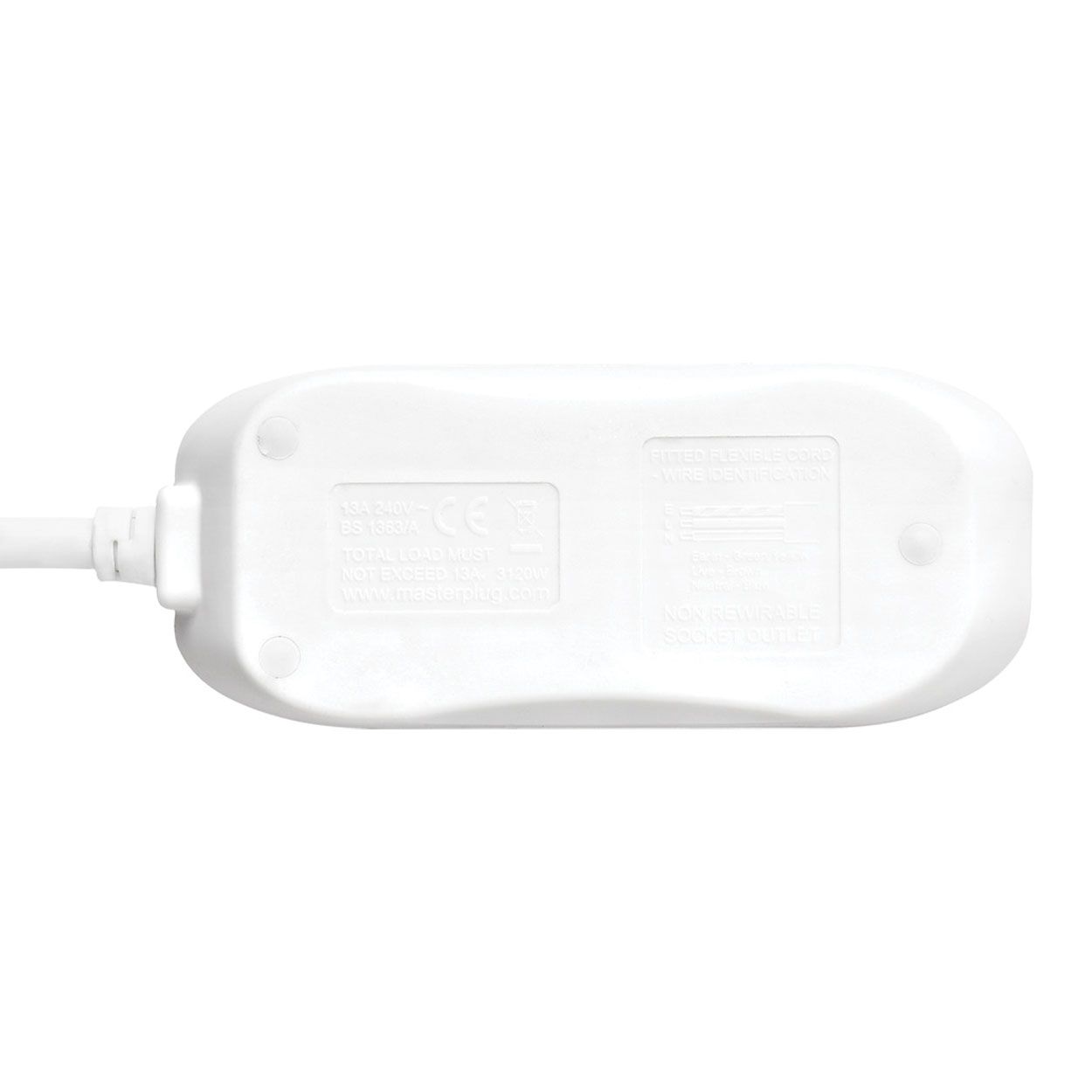 Masterplug 10m Twin Socket Extension Lead