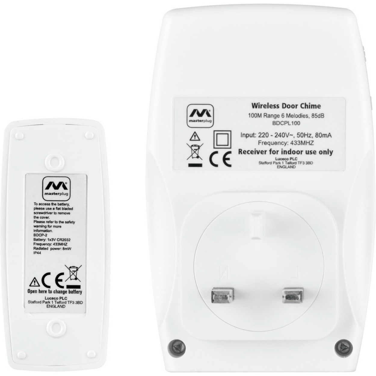 Door Chime Plug-In 100m Range