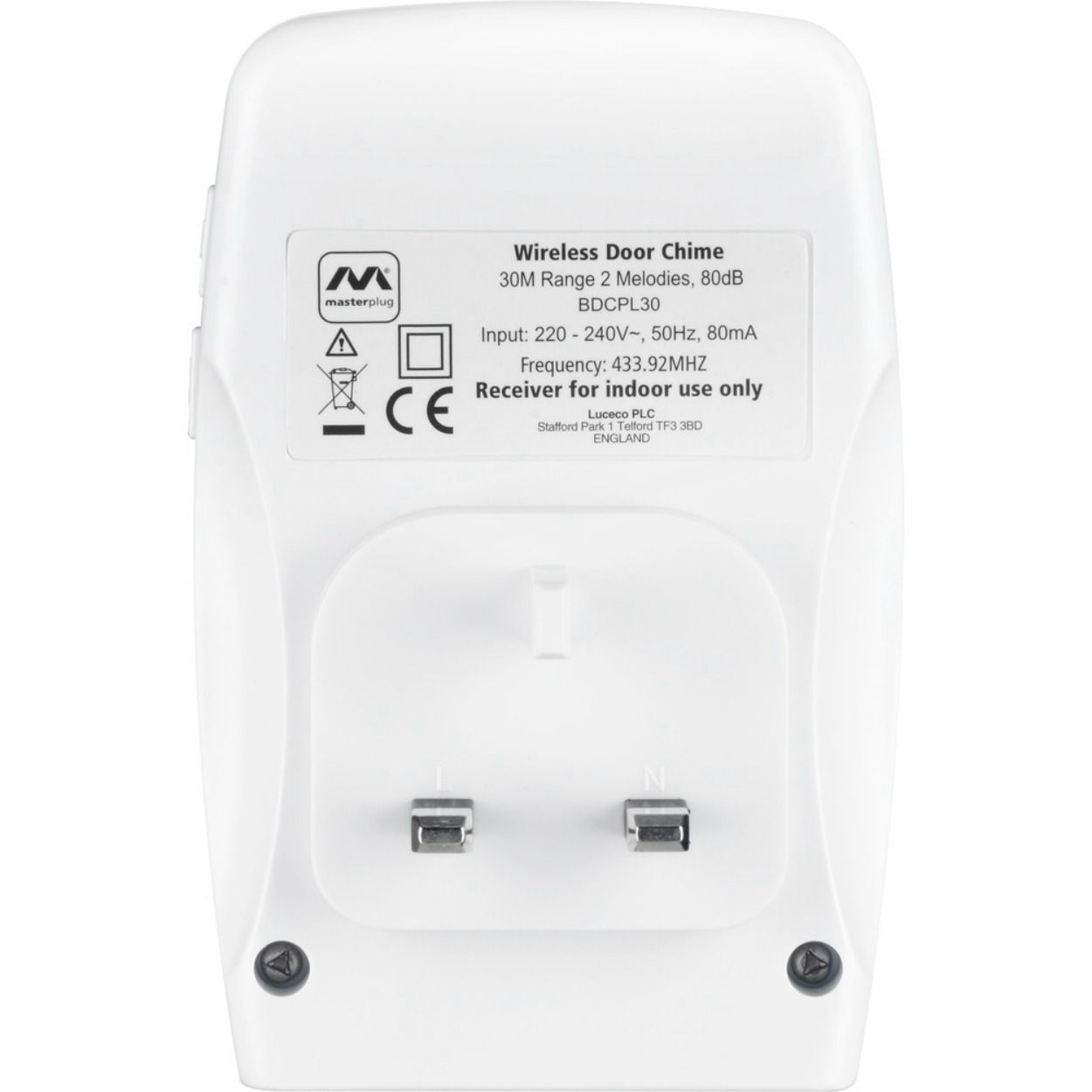 Door Chime Plug-in 30m Range 