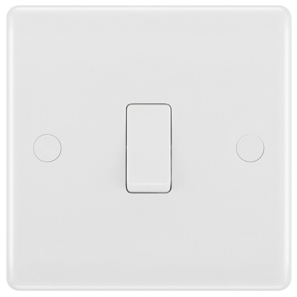 BG White Moulded 20A Single Switch, 1 Way
