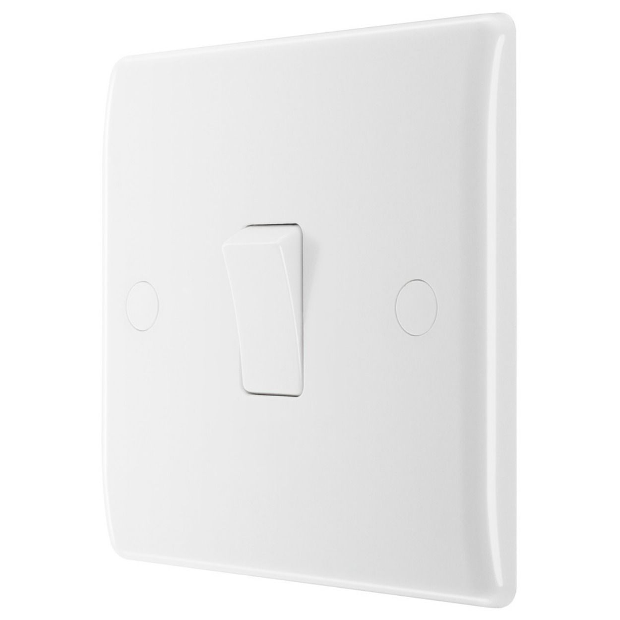 BG White Moulded 20A Single Switch, 1 Way