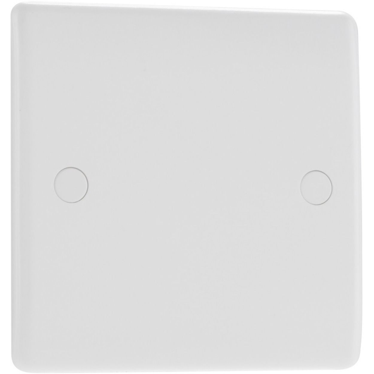 BG Nexus Series White Moulded Single Blank Plate