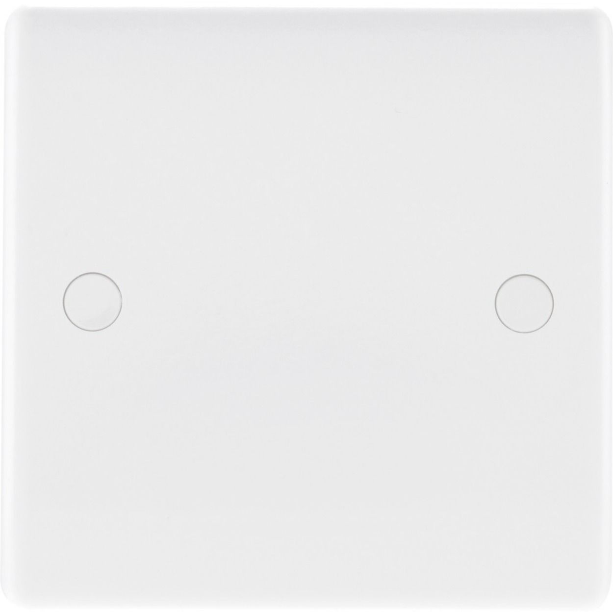 BG Nexus Series White Moulded Single Blank Plate