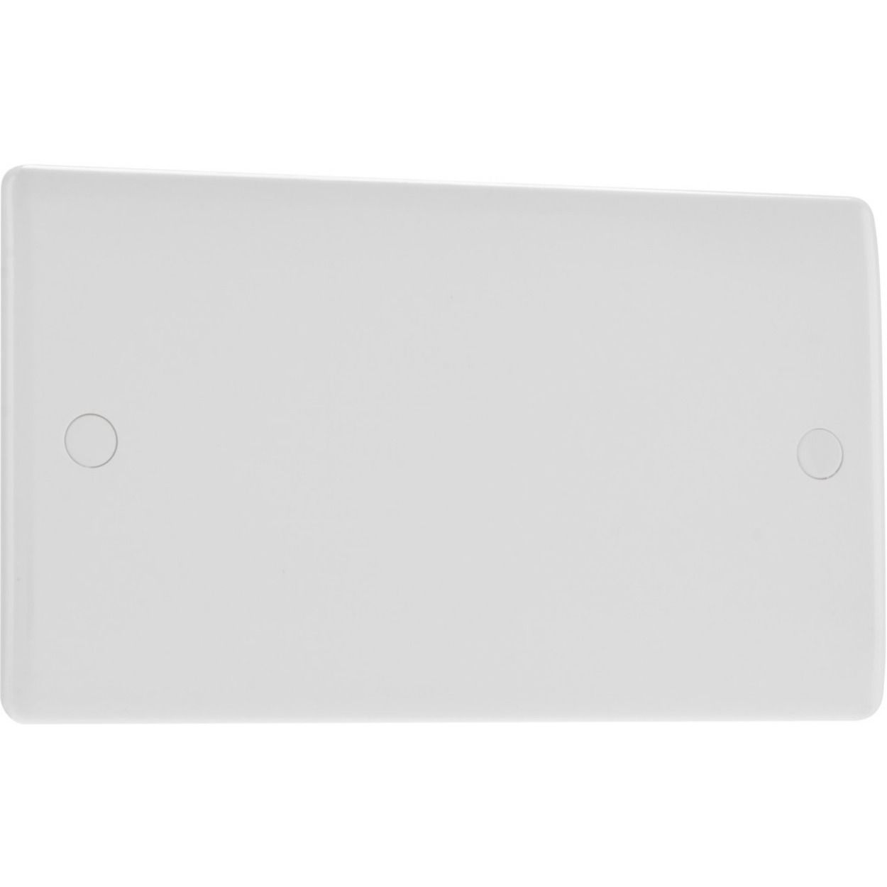 BG Nexus Series White Moulded Double Blank Plate