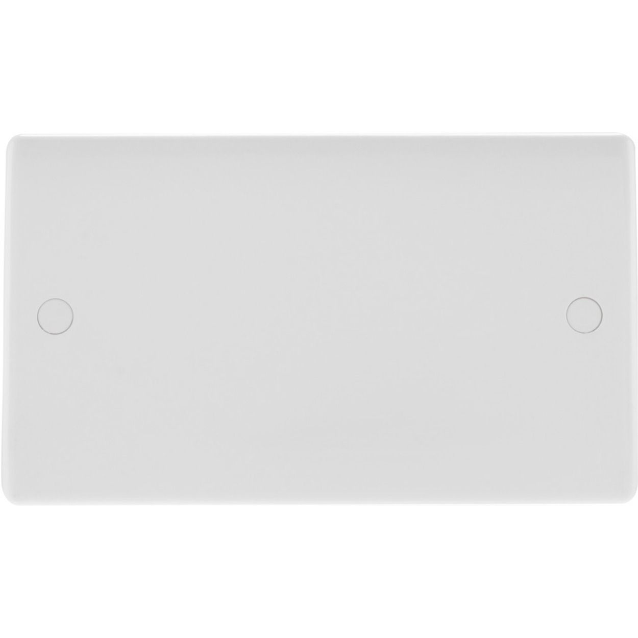 BG Nexus Series White Moulded Double Blank Plate