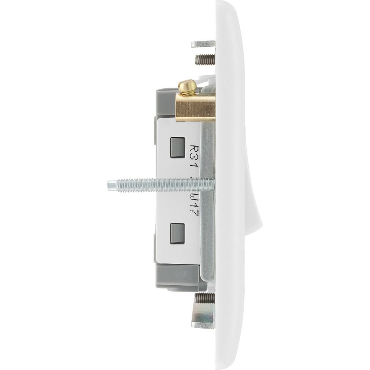 White Nexus Moulded Immersion Heater Switch, 10AX, 2 Way + 20A DP with LED Indicator