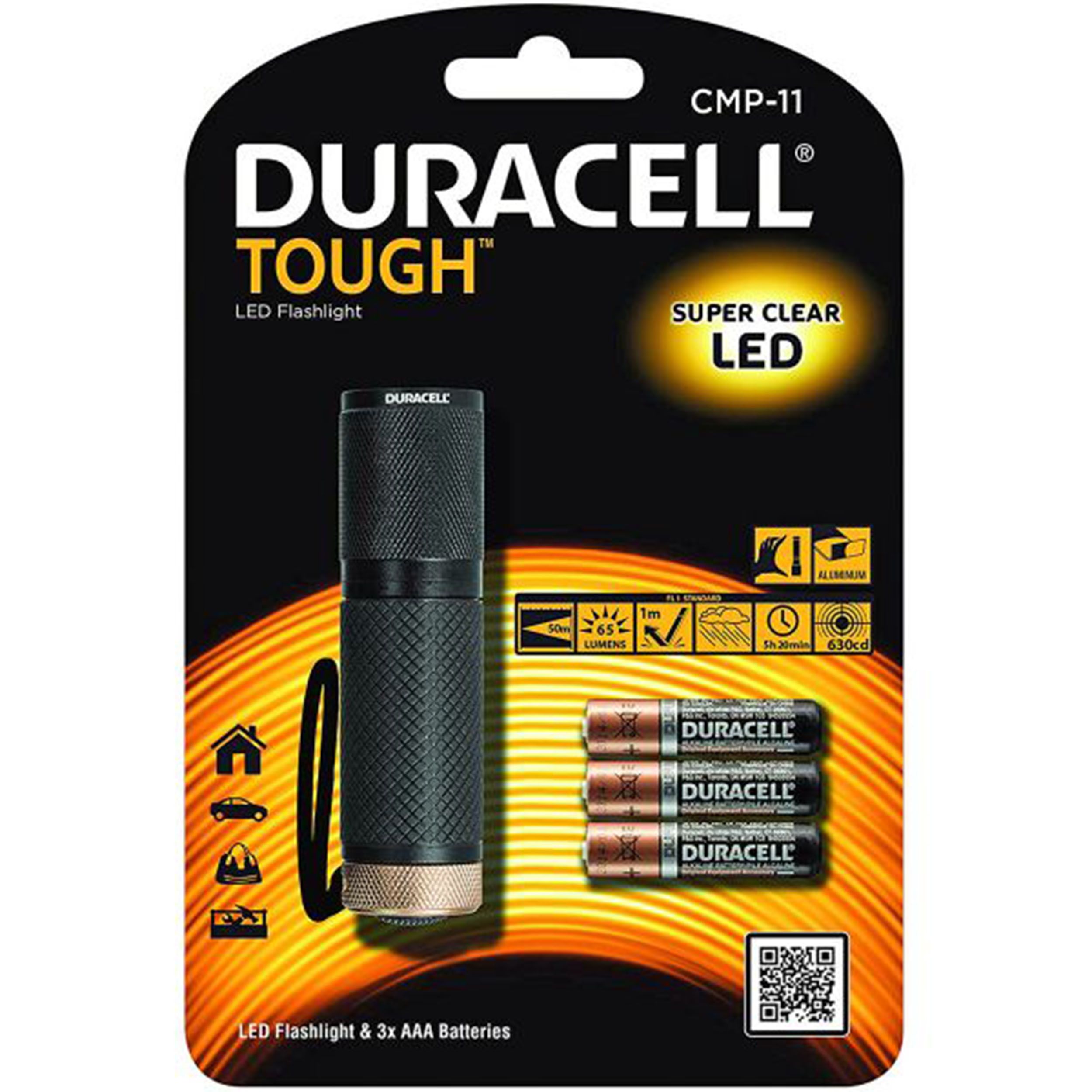 Duracell Cmp 11 Tough Compact Led Torch