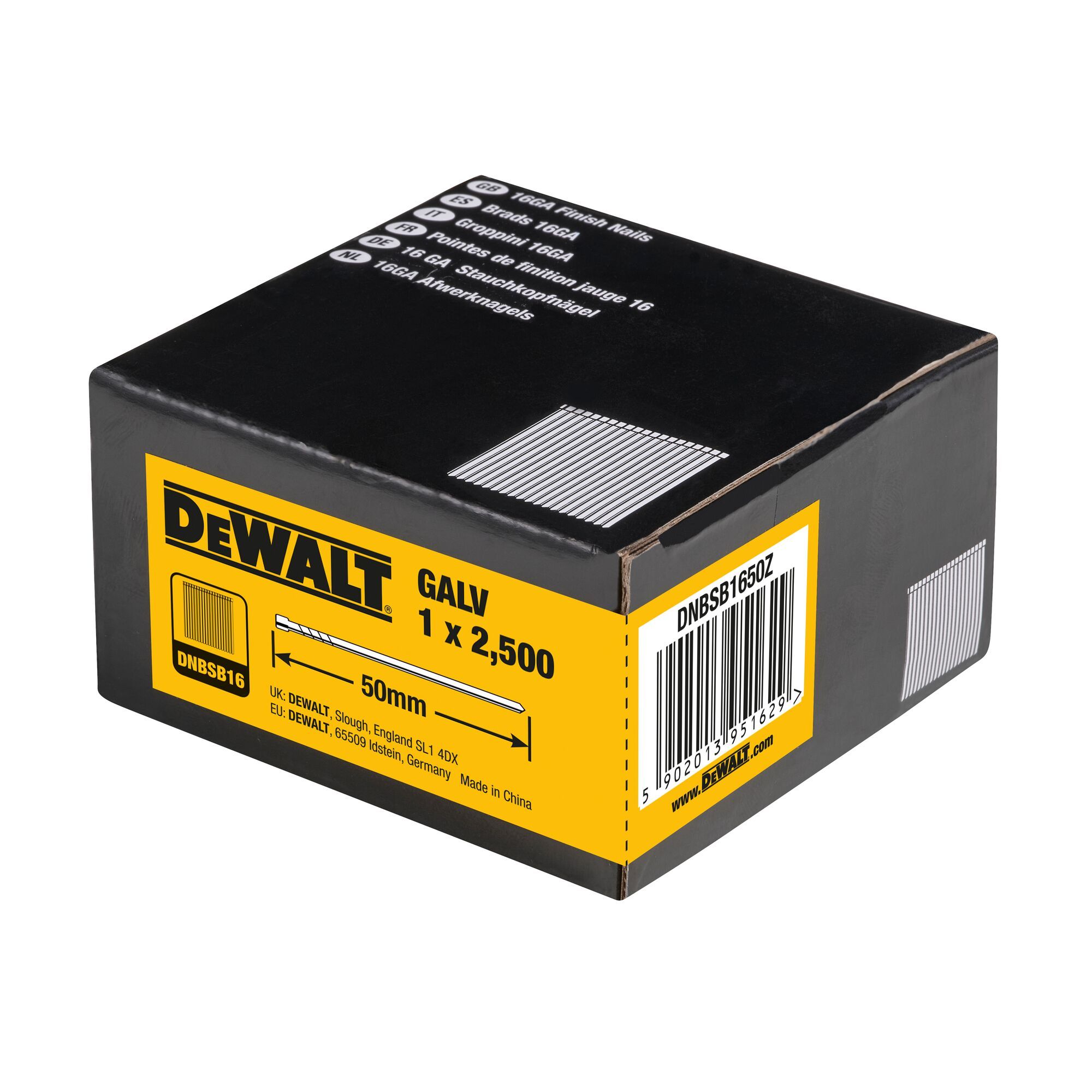 Dewalt 16 Gauge 50Mm Straight Finish Nails