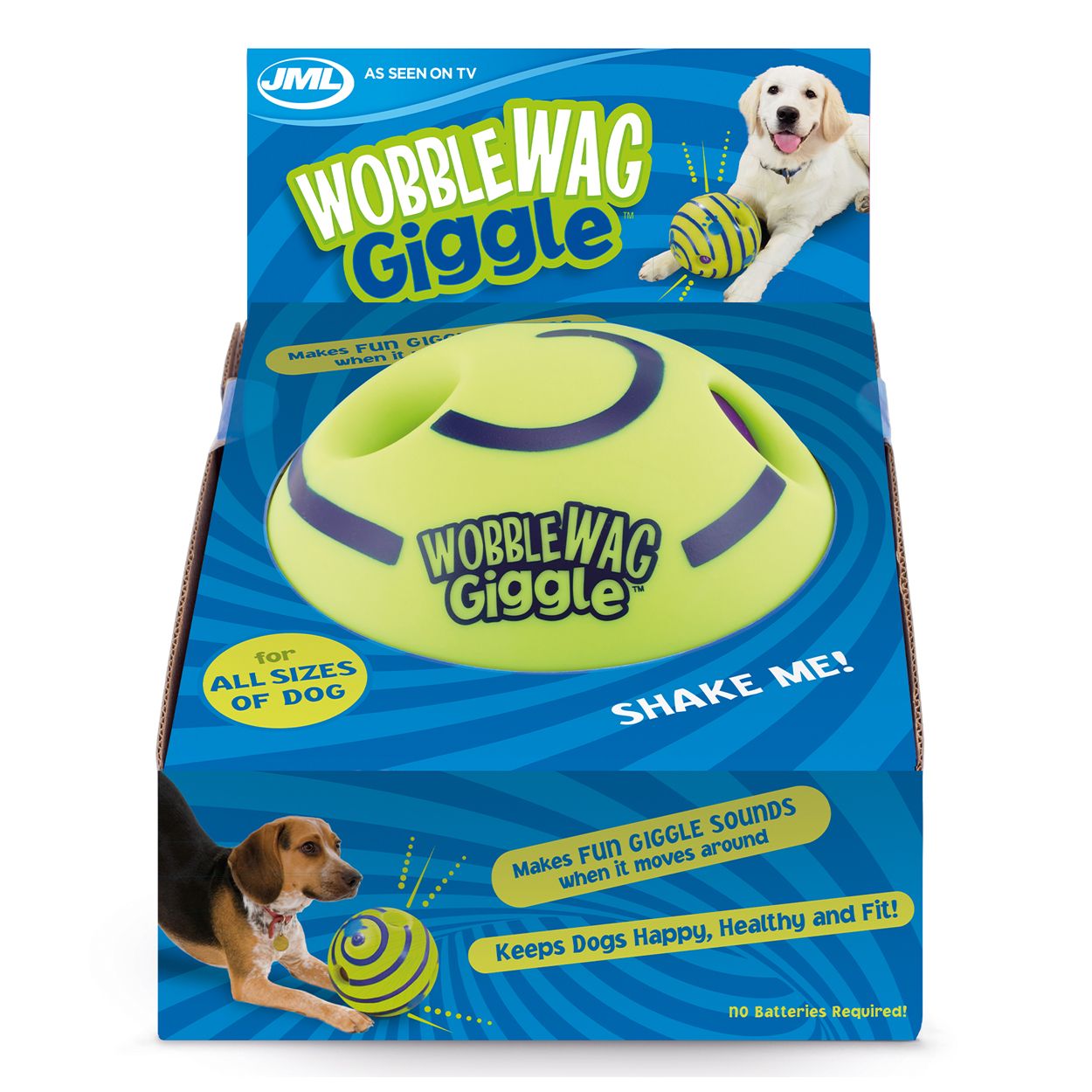 JML Wobble Wag Giggle - Interactive Durable Dog And Puppy Toy