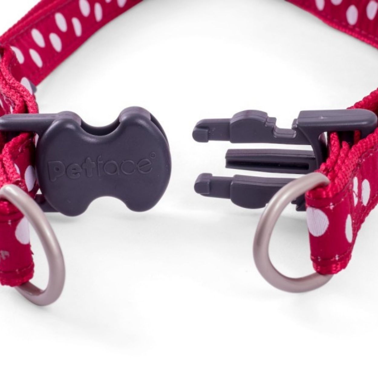 Cherry/White Dog Harness Medium