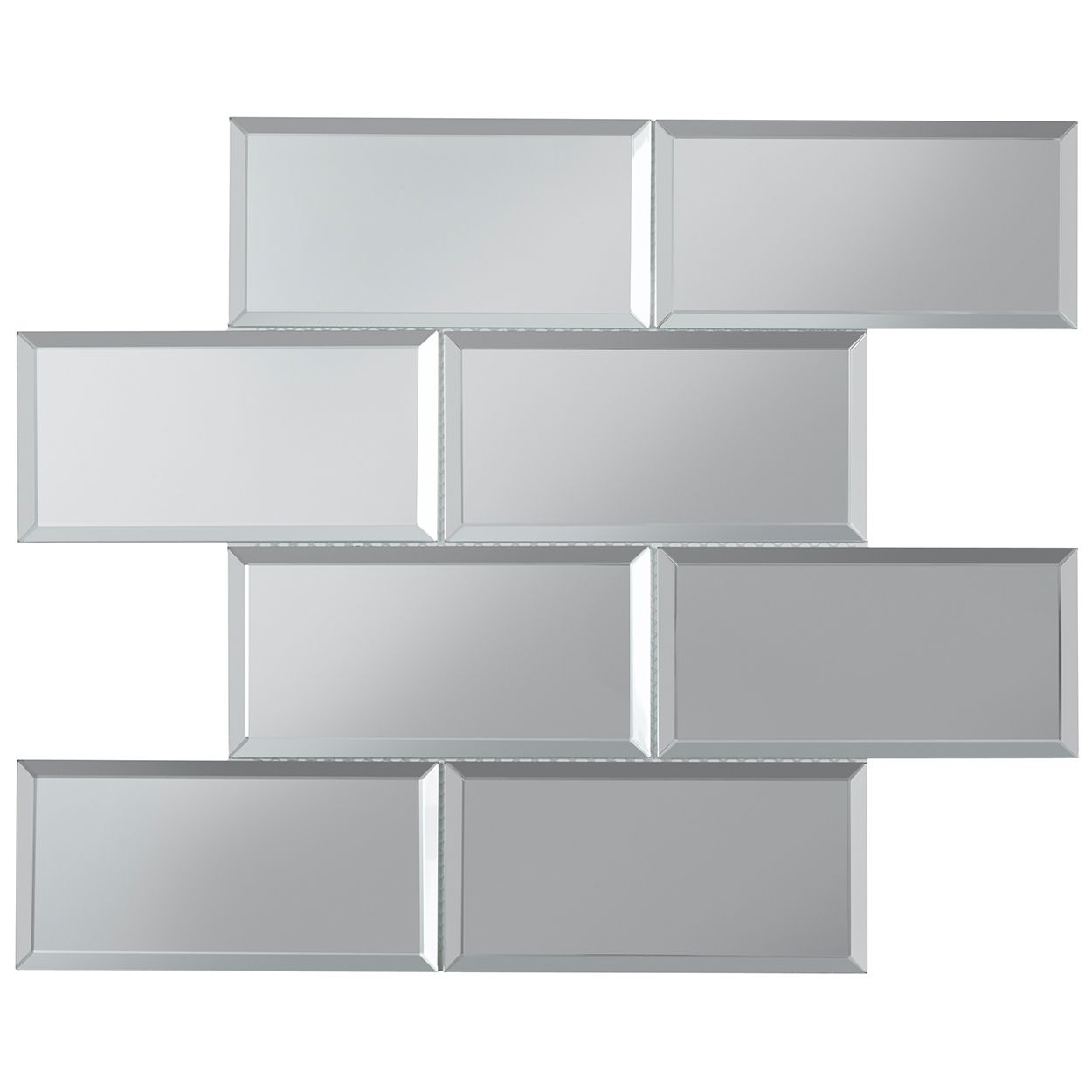 Lumiere Bevel Mirror Brick Mosaic